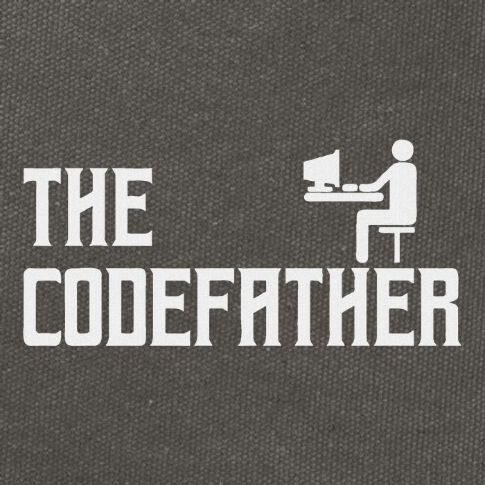 The Codefather Coding Coder Developer Computer Nerd Cotton Canvas Backpack