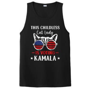 This Childless Cat Lady Ladies Is Voting Kamala Voting Kamala Election 2024 PosiCharge Competitor Tank