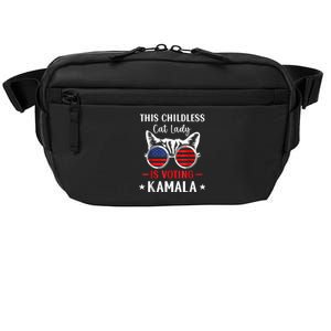 This Childless Cat Lady Ladies Is Voting Kamala Voting Kamala Election 2024 Crossbody Pack