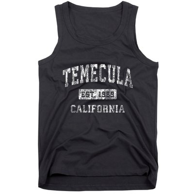Temecula California Ca Vintage Established Tank Top