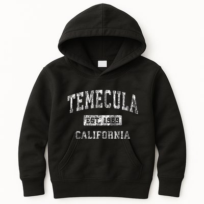 Temecula California Ca Vintage Established Kids Hoodie