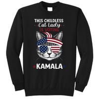 This Childless Cat Lady Ladies Is Voting Kamala Election 24 Sweatshirt