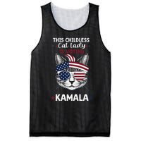 This Childless Cat Lady Ladies Is Voting Kamala Election 24 Mesh Reversible Basketball Jersey Tank