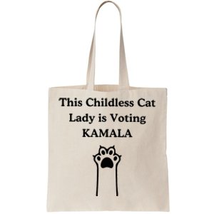 This Childless Cat Lady Is Voting Kamala Tote Bag