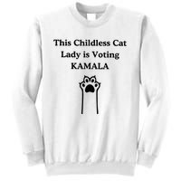 This Childless Cat Lady Is Voting Kamala Sweatshirt