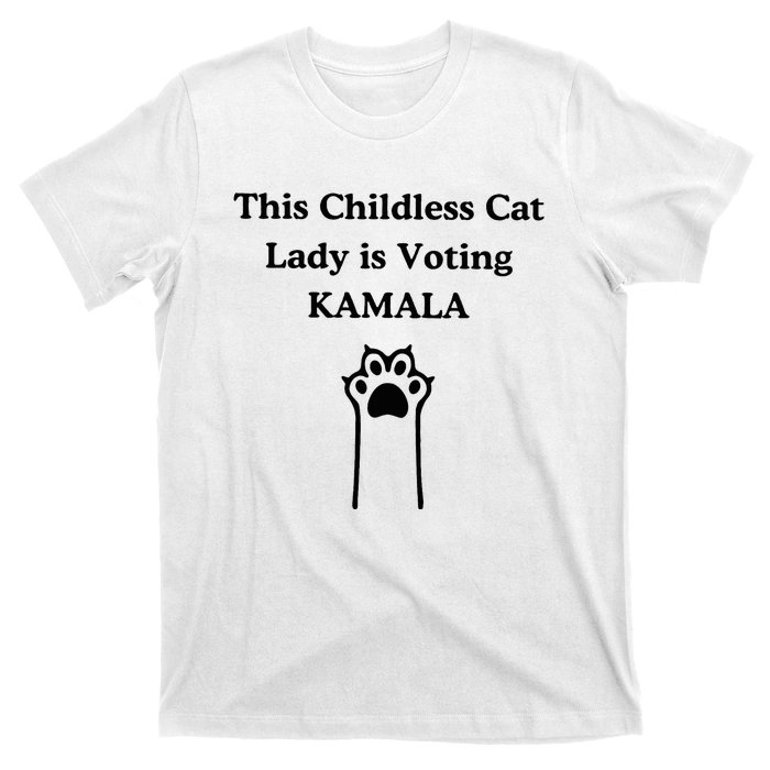 This Childless Cat Lady Is Voting Kamala T-Shirt