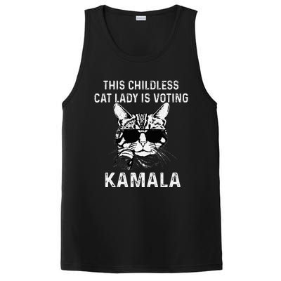 This Childless Cat Lady Is Voting Kamala 2024 PosiCharge Competitor Tank