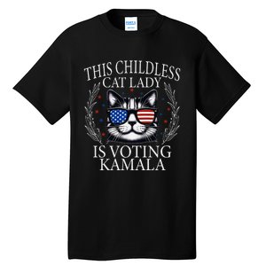 This Childless Cat Lady Is Voting Kamala Premium Tall T-Shirt