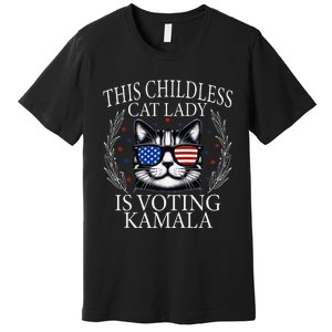 This Childless Cat Lady Is Voting Kamala Premium Premium T-Shirt