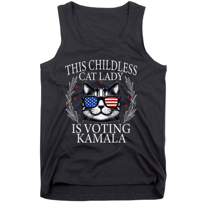 This Childless Cat Lady Is Voting Kamala Premium Tank Top