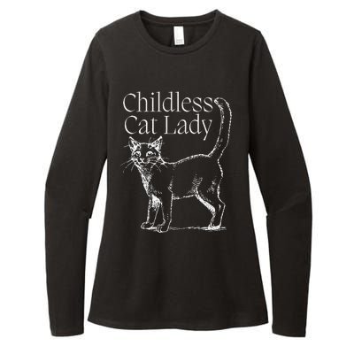 This Childless Cat Lady Ladies Is Voting Kamala Harris 2024 Womens CVC Long Sleeve Shirt