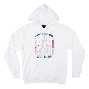 This Childless Cat Lady Ladies Is Voting Retro 2024 Usa Hoodie