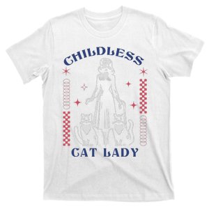 This Childless Cat Lady Ladies Is Voting Retro 2024 Usa T-Shirt