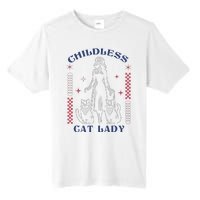 This Childless Cat Lady Ladies Is Voting Retro 2024 Usa Tall Fusion ChromaSoft Performance T-Shirt