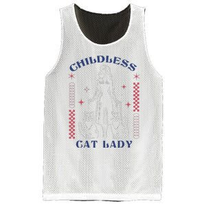 This Childless Cat Lady Ladies Is Voting Retro 2024 Usa Mesh Reversible Basketball Jersey Tank