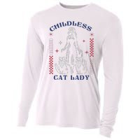 This Childless Cat Lady Ladies Is Voting Retro 2024 Usa Cooling Performance Long Sleeve Crew