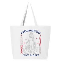 This Childless Cat Lady Ladies Is Voting Retro 2024 Usa 25L Jumbo Tote