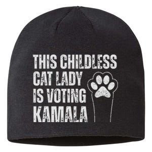 This Childless Cat Lady Is Voting Kamala Sustainable Beanie