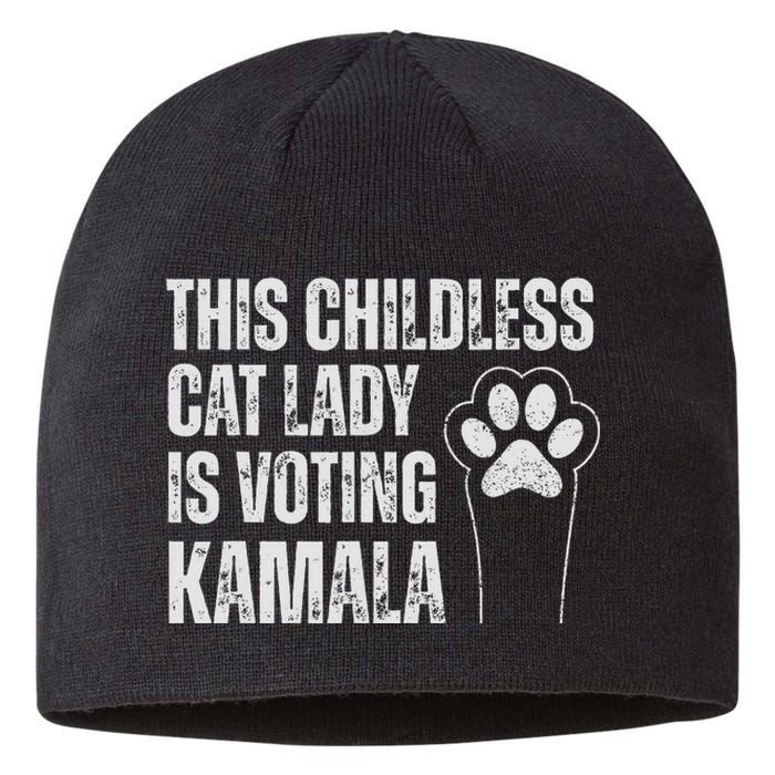 This Childless Cat Lady Is Voting Kamala Sustainable Beanie