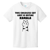 This Childless Cat Lady Is Voting Kamala Kids T-Shirt