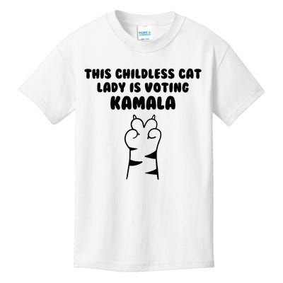 This Childless Cat Lady Is Voting Kamala Kids T-Shirt