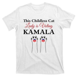 This Childless Cat Lady Is Voting Kamala T-Shirt