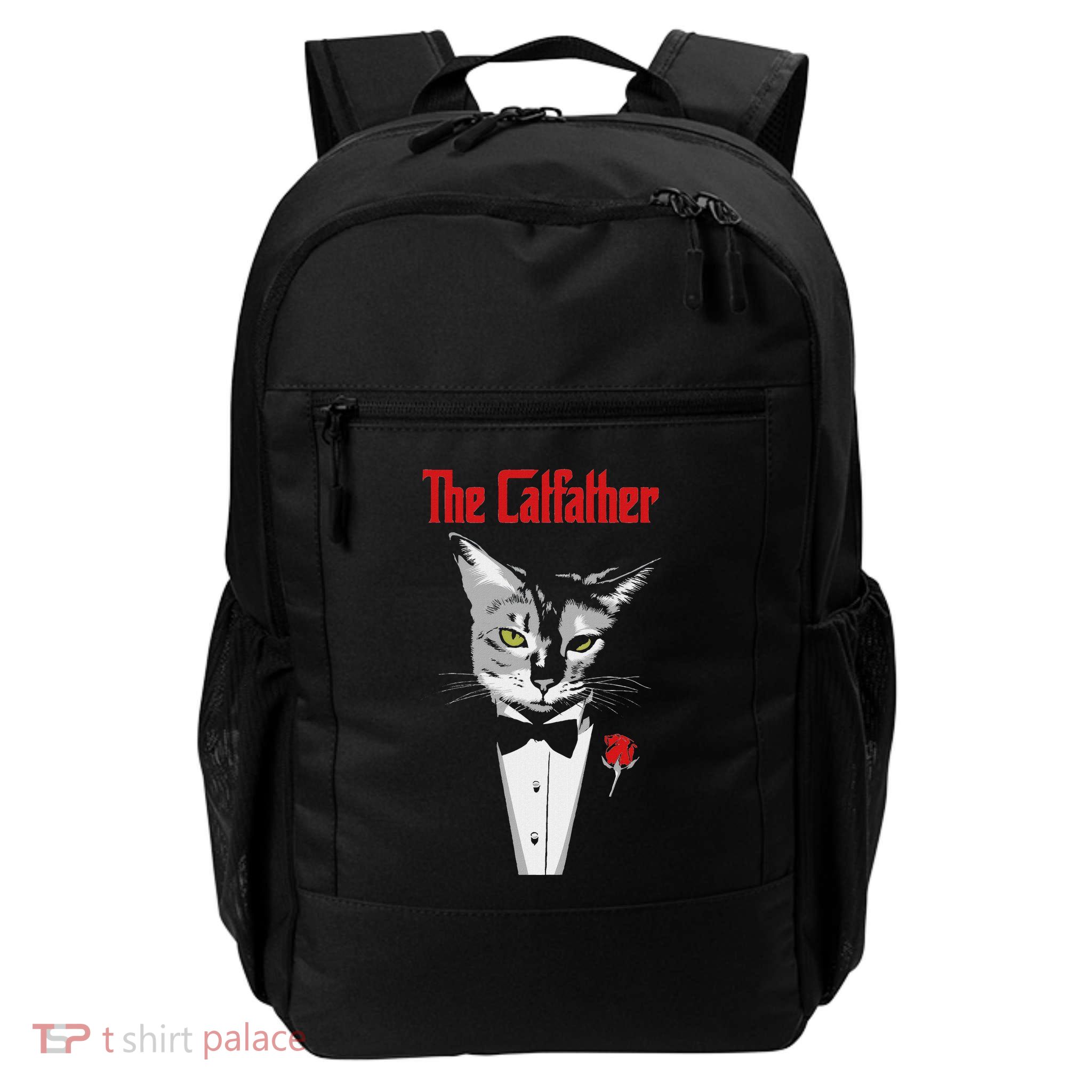 The Catfather Cool Cat Daddy Funny Fathers Day Daily Commute Backpack