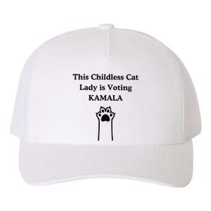 This Childless Cat Lady Is Voting Kamala Yupoong Adult 5-Panel Trucker Hat