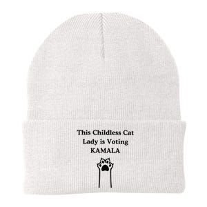 This Childless Cat Lady Is Voting Kamala Knit Cap Winter Beanie