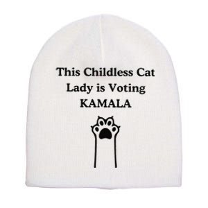 This Childless Cat Lady Is Voting Kamala Short Acrylic Beanie