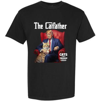 The Catfather Cat For Trump 2024 Garment-Dyed Heavyweight T-Shirt