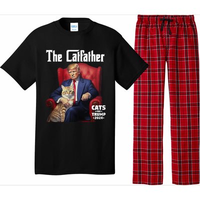 The Catfather Cat For Trump 2024 Pajama Set