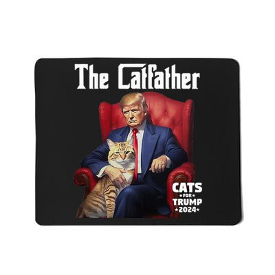 The Catfather Cat For Trump 2024 Mousepad