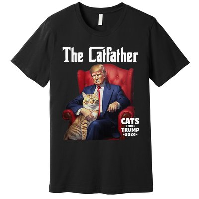 The Catfather Cat For Trump 2024 Premium T-Shirt