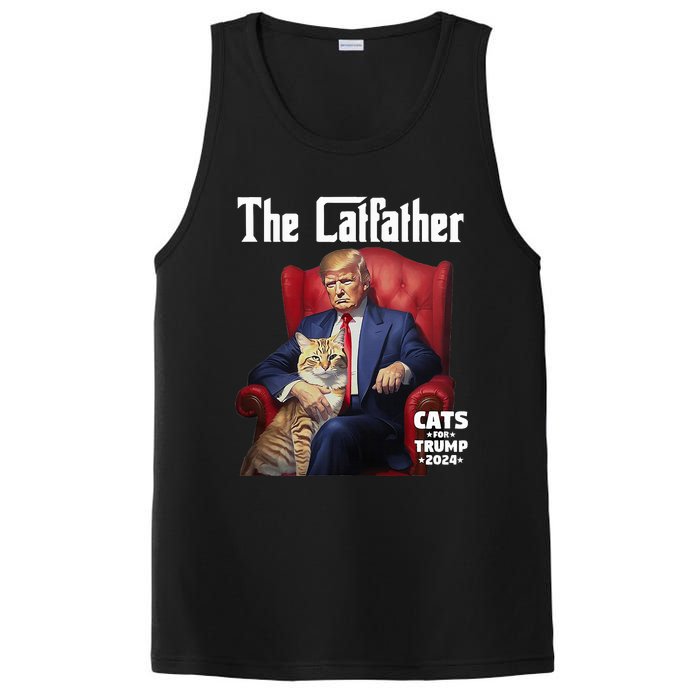 The Catfather Cat For Trump 2024 PosiCharge Competitor Tank