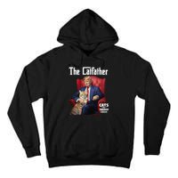 The Catfather Cat For Trump 2024 Tall Hoodie