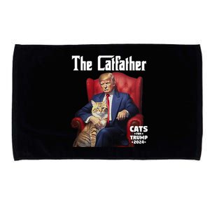 The Catfather Cat For Trump 2024 Microfiber Hand Towel