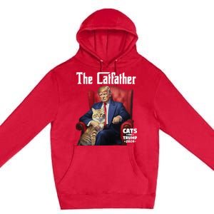 The Catfather Cat For Trump 2024 Premium Pullover Hoodie