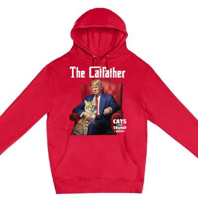 The Catfather Cat For Trump 2024 Premium Pullover Hoodie