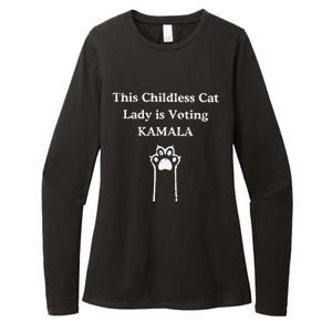 This Childless Cat Lady Is Voting Kamala Womens CVC Long Sleeve Shirt