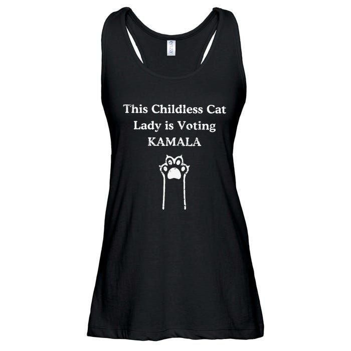 This Childless Cat Lady Is Voting Kamala Ladies Essential Flowy Tank