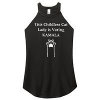 This Childless Cat Lady Is Voting Kamala Women's Perfect Tri Rocker Tank