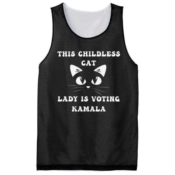 This Childless Cat Lady Is Voting Kamala Mesh Reversible Basketball Jersey Tank