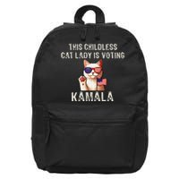 This Childless Cat Lady Is Voting Kamala 2024 16 in Basic Backpack