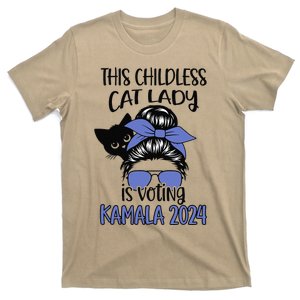 This Childless Cat Lady Is Voting Kamala 2024 Election T-Shirt