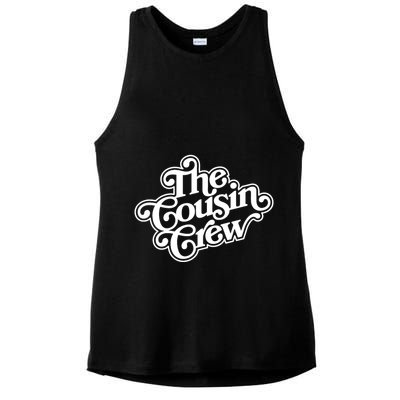 The Cousin Crew Funny Shirts Ladies PosiCharge Tri-Blend Wicking Tank