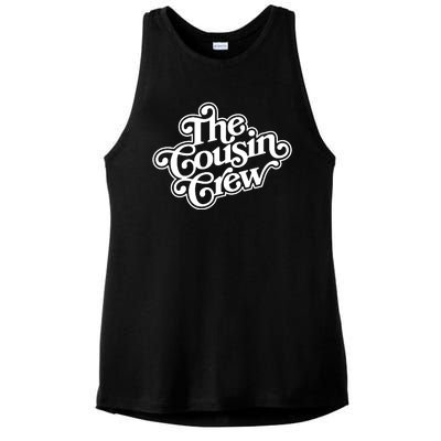 The Cousin Crew Funny Shirts Ladies PosiCharge Tri-Blend Wicking Tank