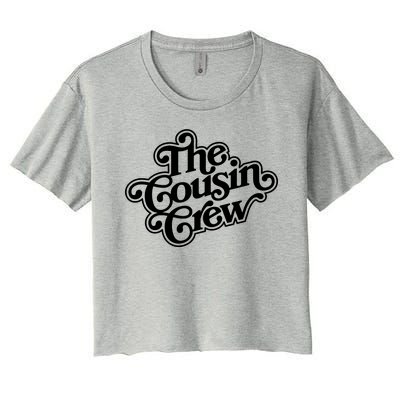 The Cousin Crew Funny Shirts Women's Crop Top Tee