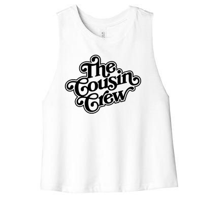 The Cousin Crew Funny Shirts Women's Racerback Cropped Tank