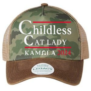 This Childless Cat Lady Is Voting Kamala Election 2024 Legacy Tie Dye Trucker Hat